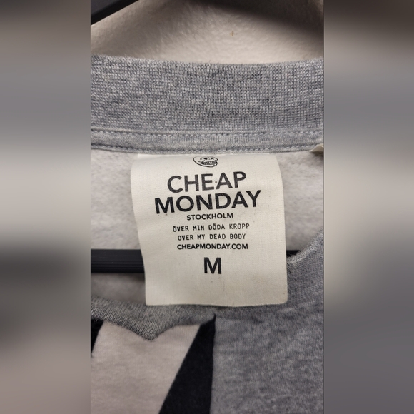 Mens Cheap monday Team banner logo sweat stockholm sweater medium - Picture 6 of 9